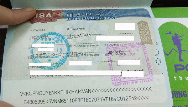 Chúc mừng visa Hàn Quốc